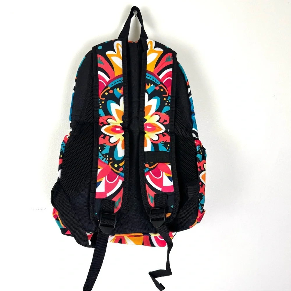 Floral Backpack, School Book bag, Laptop Backpack Padded Straps NEW